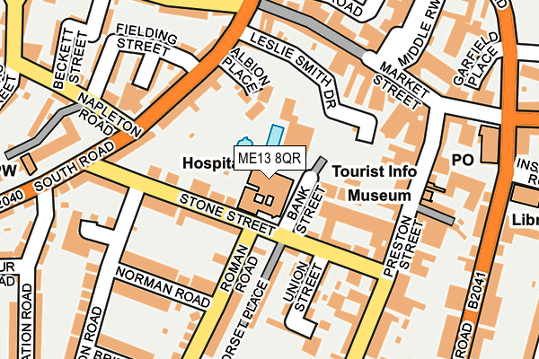 ME13 8QR map - OS OpenMap – Local (Ordnance Survey)