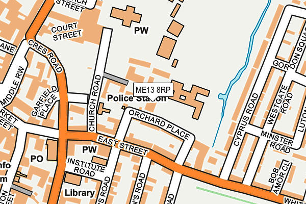 ME13 8RP map - OS OpenMap – Local (Ordnance Survey)