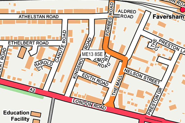 ME13 8SE map - OS OpenMap – Local (Ordnance Survey)