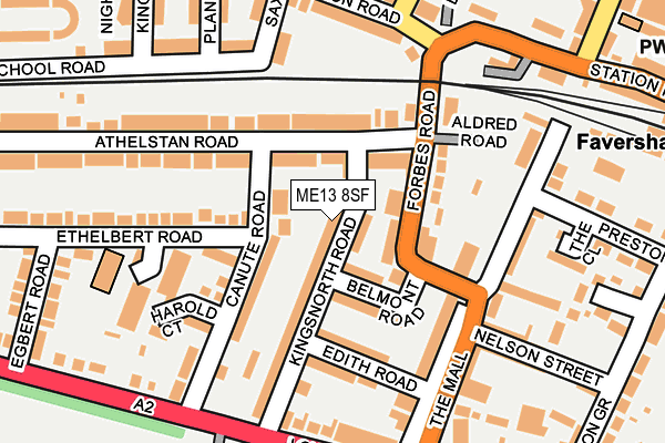 ME13 8SF map - OS OpenMap – Local (Ordnance Survey)