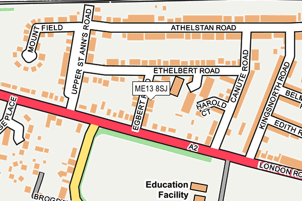 ME13 8SJ map - OS OpenMap – Local (Ordnance Survey)