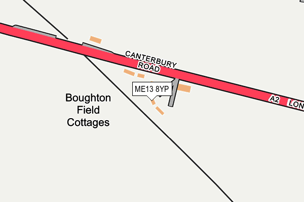 ME13 8YP map - OS OpenMap – Local (Ordnance Survey)