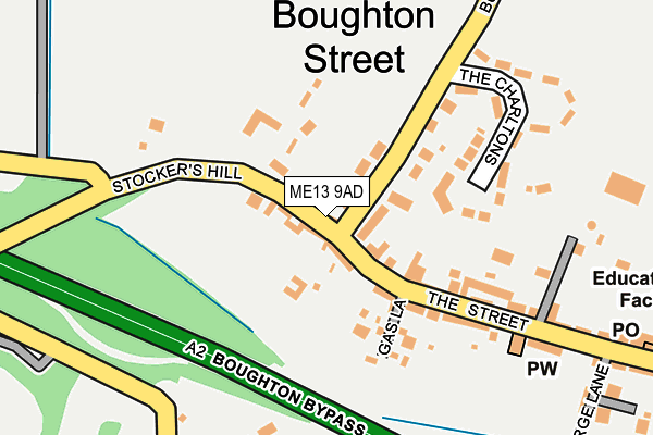 ME13 9AD map - OS OpenMap – Local (Ordnance Survey)