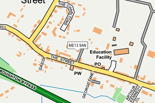 Map of EVANS ENGINEERING CONSULTANTS LTD at local scale