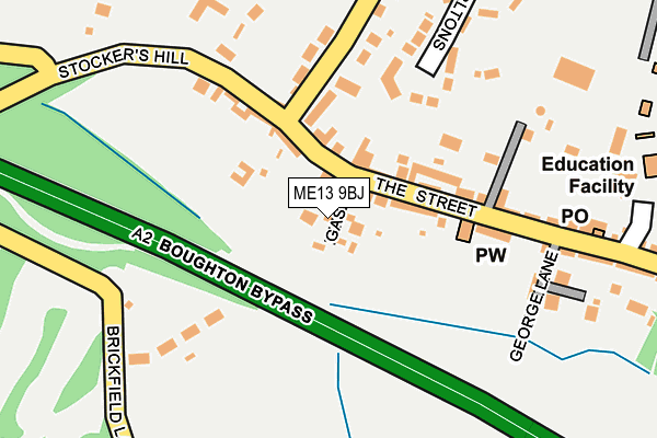 ME13 9BJ map - OS OpenMap – Local (Ordnance Survey)