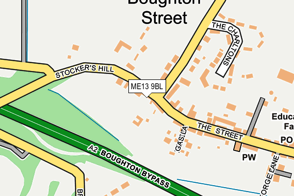 ME13 9BL map - OS OpenMap – Local (Ordnance Survey)