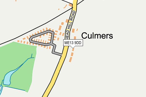 ME13 9DD map - OS OpenMap – Local (Ordnance Survey)