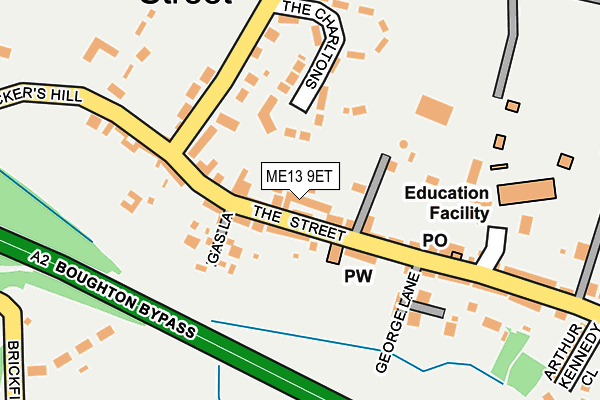 ME13 9ET map - OS OpenMap – Local (Ordnance Survey)