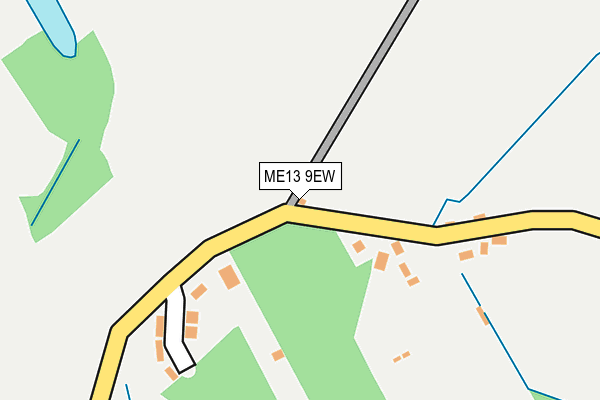ME13 9EW map - OS OpenMap – Local (Ordnance Survey)