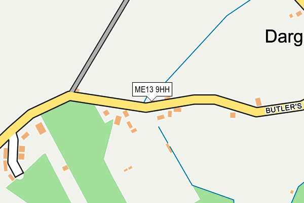 ME13 9HH map - OS OpenMap – Local (Ordnance Survey)