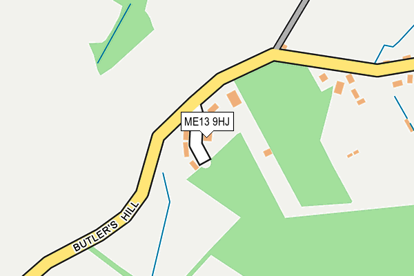 ME13 9HJ map - OS OpenMap – Local (Ordnance Survey)
