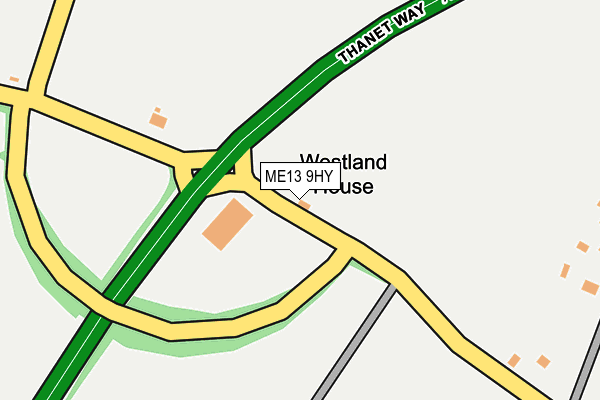 ME13 9HY map - OS OpenMap – Local (Ordnance Survey)