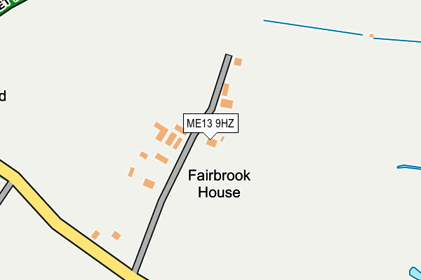ME13 9HZ map - OS OpenMap – Local (Ordnance Survey)