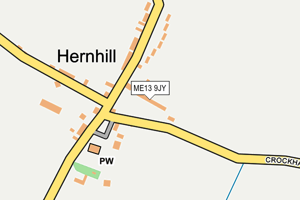 ME13 9JY map - OS OpenMap – Local (Ordnance Survey)