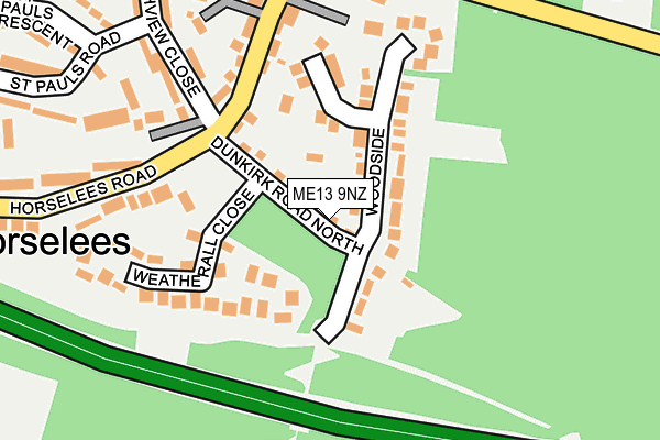 ME13 9NZ map - OS OpenMap – Local (Ordnance Survey)
