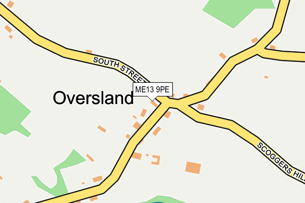 ME13 9PE map - OS OpenMap – Local (Ordnance Survey)