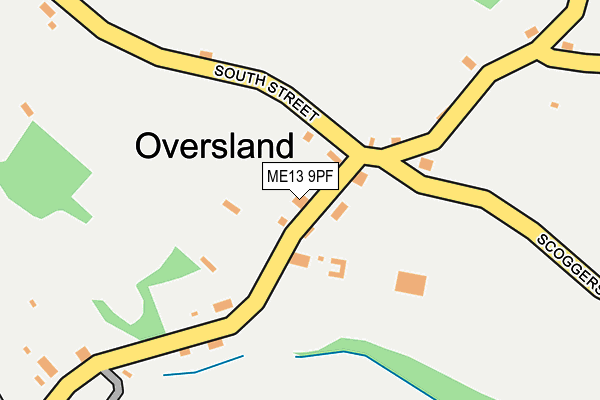 ME13 9PF map - OS OpenMap – Local (Ordnance Survey)