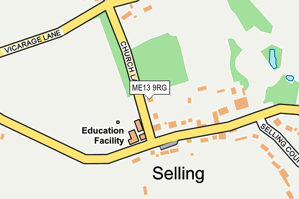 ME13 9RG map - OS OpenMap – Local (Ordnance Survey)