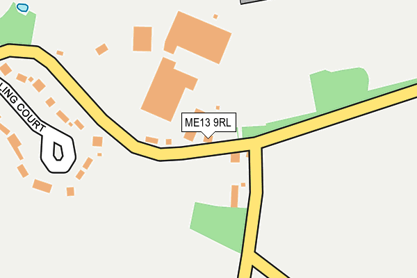 ME13 9RL map - OS OpenMap – Local (Ordnance Survey)