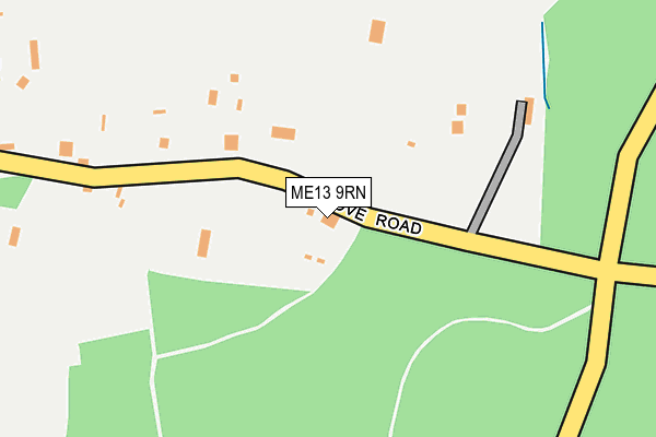 ME13 9RN map - OS OpenMap – Local (Ordnance Survey)