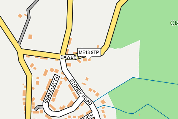 ME13 9TP map - OS OpenMap – Local (Ordnance Survey)