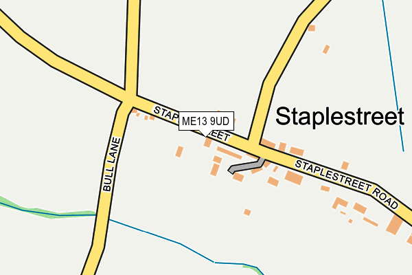 ME13 9UD map - OS OpenMap – Local (Ordnance Survey)