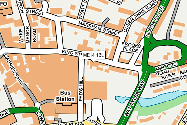ME14 1BL map - OS OpenMap – Local (Ordnance Survey)