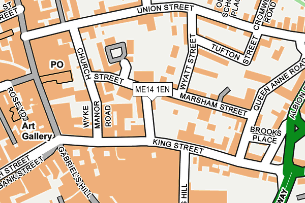 ME14 1EN map - OS OpenMap – Local (Ordnance Survey)