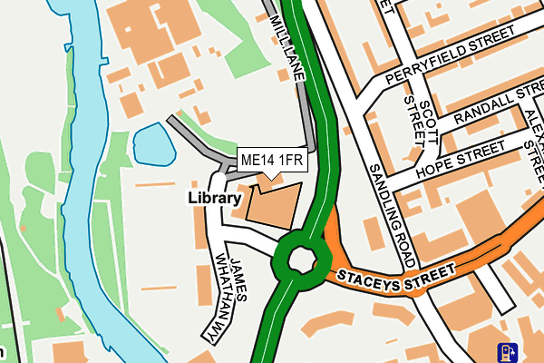 ME14 1FR map - OS OpenMap – Local (Ordnance Survey)