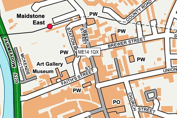 Map of SMART BARBER MAIDSTONE LIMITED at local scale