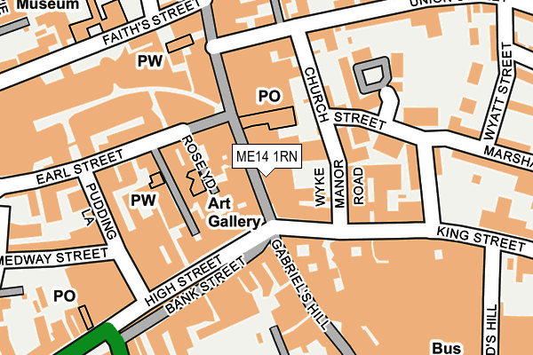 ME14 1RN map - OS OpenMap – Local (Ordnance Survey)
