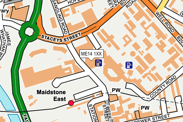 ME14 1XX map - OS OpenMap – Local (Ordnance Survey)