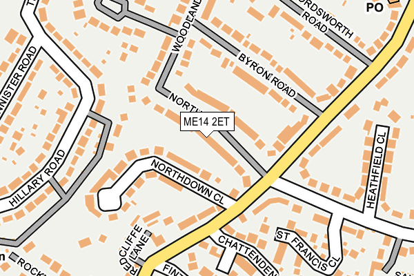 ME14 2ET map - OS OpenMap – Local (Ordnance Survey)