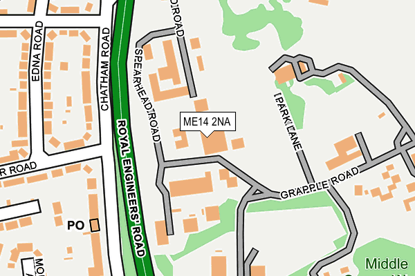 ME14 2NA map - OS OpenMap – Local (Ordnance Survey)