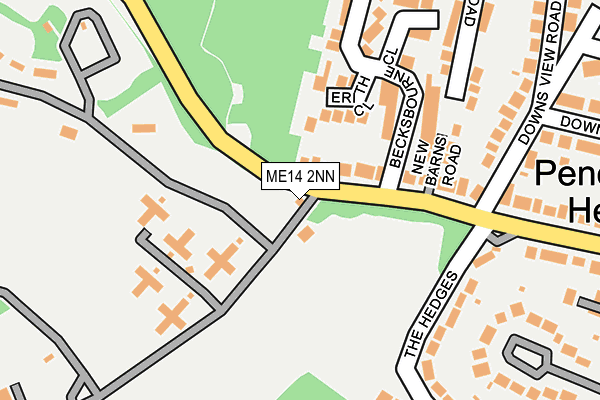 ME14 2NN map - OS OpenMap – Local (Ordnance Survey)