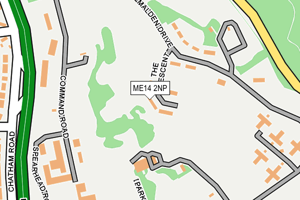 ME14 2NP map - OS OpenMap – Local (Ordnance Survey)