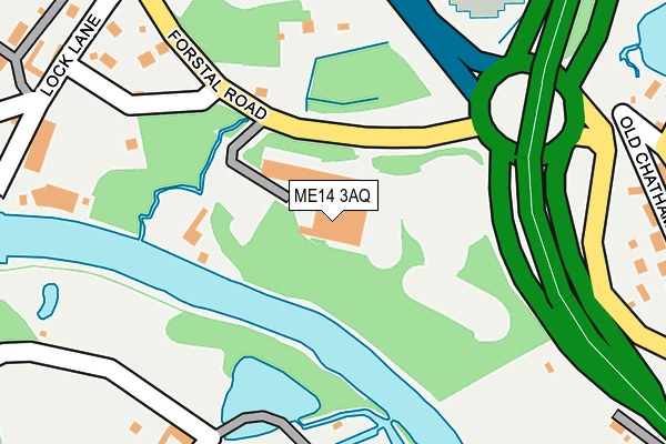 ME14 3AQ map - OS OpenMap – Local (Ordnance Survey)