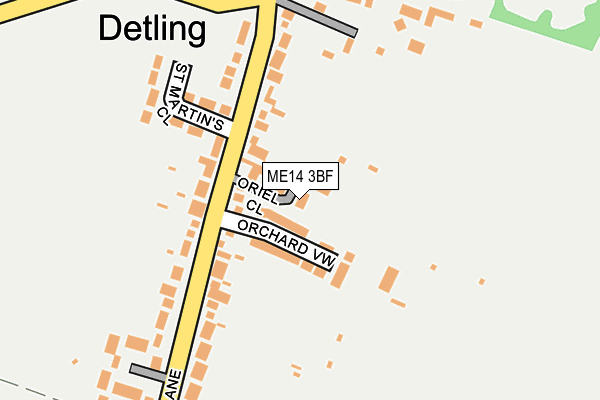 ME14 3BF map - OS OpenMap – Local (Ordnance Survey)