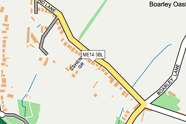 ME14 3BL map - OS OpenMap – Local (Ordnance Survey)