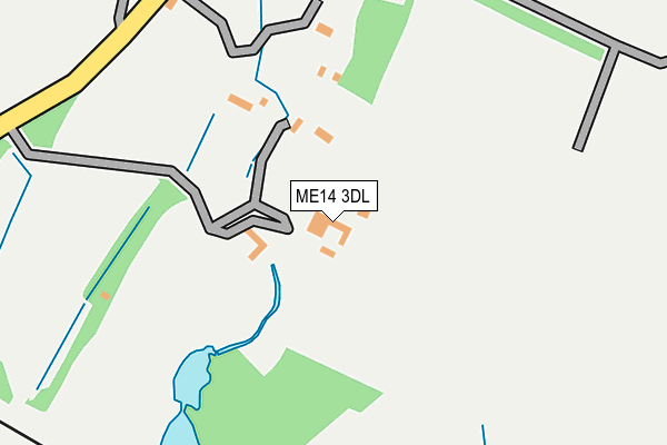 ME14 3DL map - OS OpenMap – Local (Ordnance Survey)