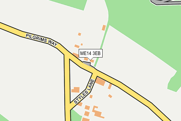 ME14 3EB map - OS OpenMap – Local (Ordnance Survey)