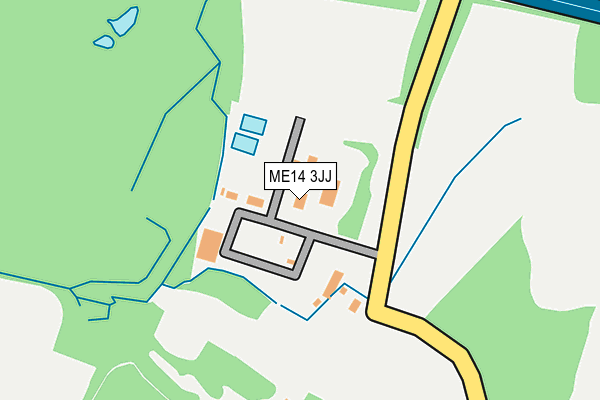ME14 3JJ map - OS OpenMap – Local (Ordnance Survey)