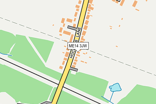 ME14 3JW map - OS OpenMap – Local (Ordnance Survey)