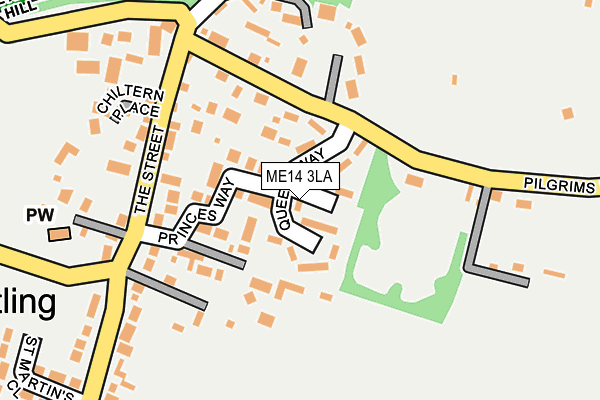 ME14 3LA map - OS OpenMap – Local (Ordnance Survey)