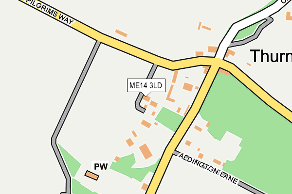 ME14 3LD map - OS OpenMap – Local (Ordnance Survey)