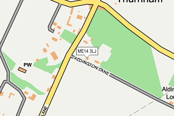 ME14 3LJ map - OS OpenMap – Local (Ordnance Survey)