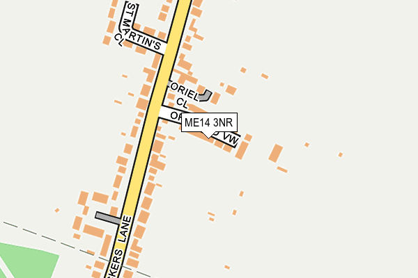 ME14 3NR map - OS OpenMap – Local (Ordnance Survey)