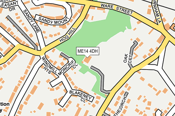 ME14 4DH map - OS OpenMap – Local (Ordnance Survey)
