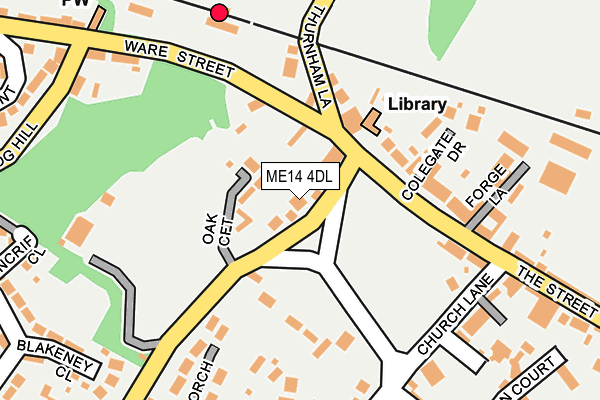 ME14 4DL map - OS OpenMap – Local (Ordnance Survey)