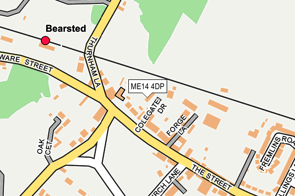 ME14 4DP map - OS OpenMap – Local (Ordnance Survey)